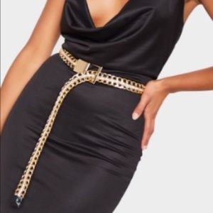 GOLD CHAIN BELT REVERSIBLE